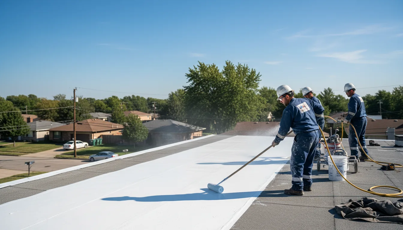 Commercial roof coating in Ault, CO near me